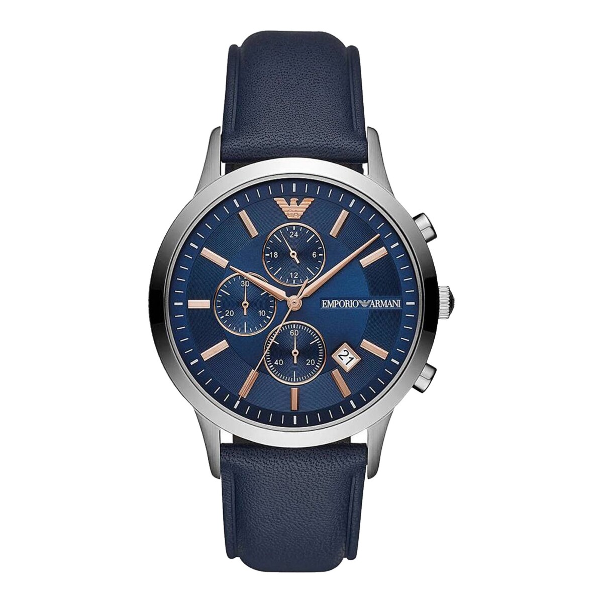 Reloj Emporio Armani Fashion Cuero Azul 