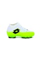 ZAPATO DE FUTBOL CANCHA LOTTO NIÑO MODELO PERUGIA Blanco