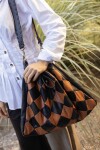 Rombos Bag Negro / Camel