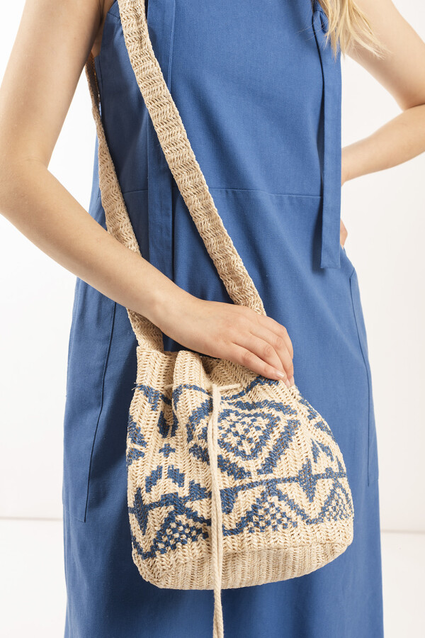 BOLSO ESTAMPADO AZUL