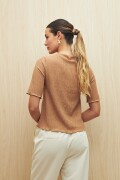 TOP MOTE Beige Oscuro