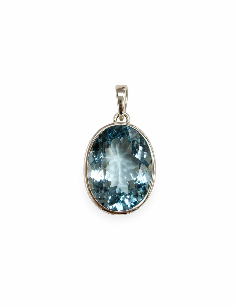 Colgante Topacio Azul 