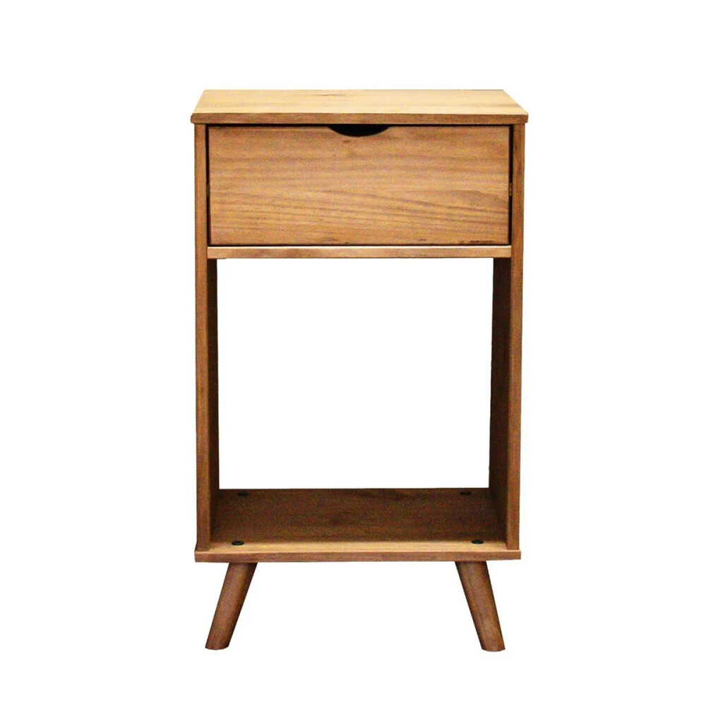 MESA DE LUZ O NOCHE 1 CAJÓN CON ESPACIO INFERIOR MADERA