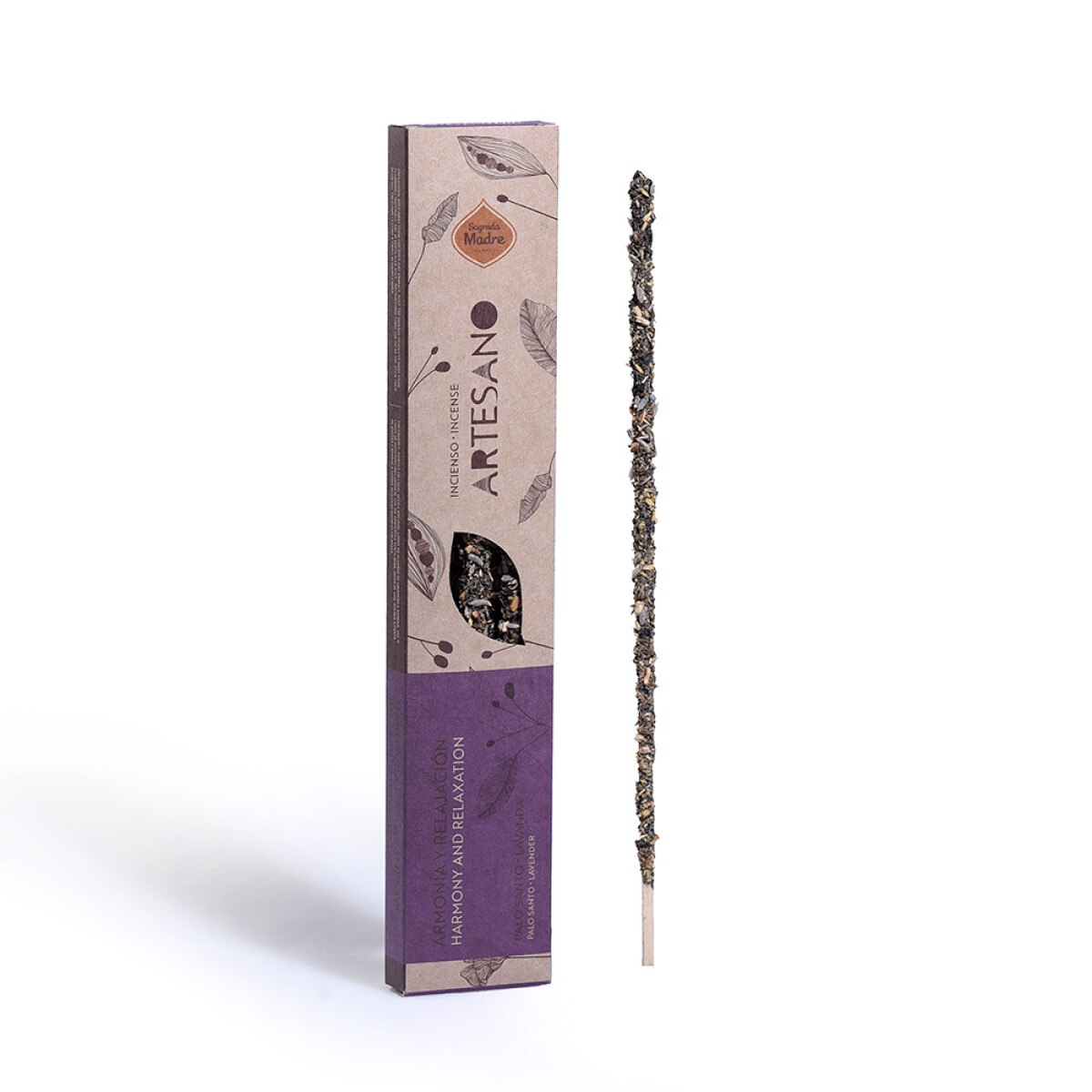 INCIENSO LÍNEA ARTESANO SAGRADA MADRE X5 - Palo Santo/lavanda 