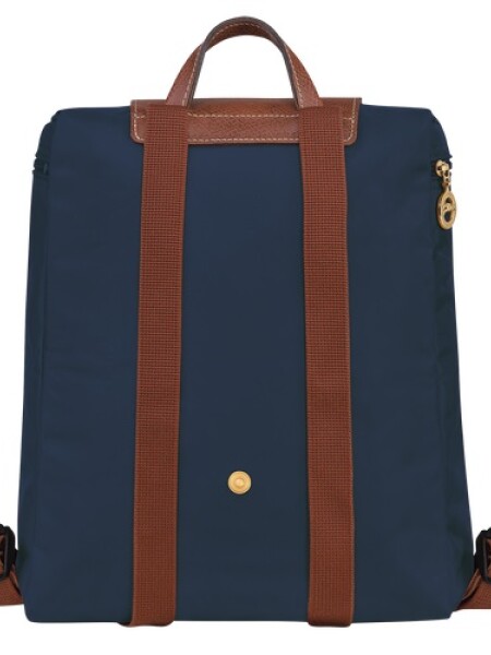 Longchamp -Mochila Longchamp plegable de nylon con cierre, Le pliage M Azul