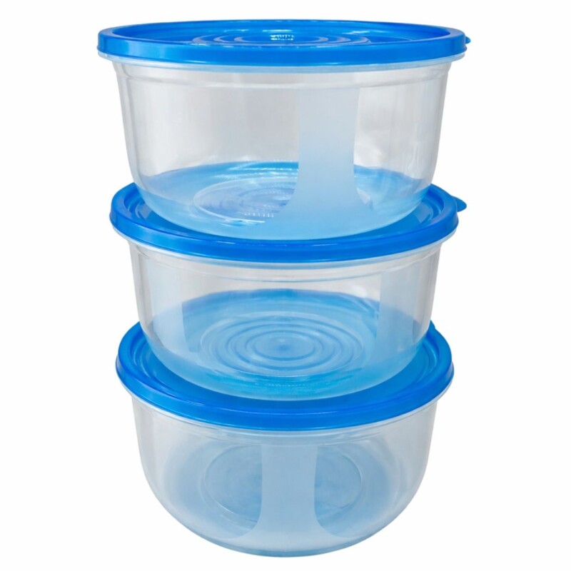 TUPPER CRISPER DE PLÁSTICO SET x3 TUPPER CRISPER DE PLÁSTICO SET x3