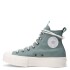 Championes de Mujer Converse All Star Lift Plataforma Play Herby Verde