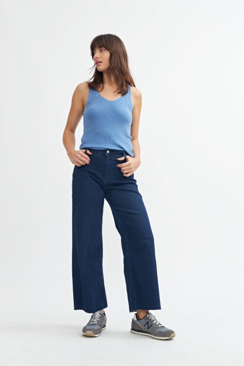 Jean wide leg - Mujer JEAN OSCURO