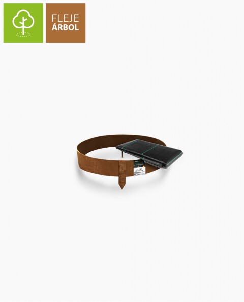 Fleje Árbol 7cm x 40cm - ACERO CORTEN Incluye tela anti-maleza!
