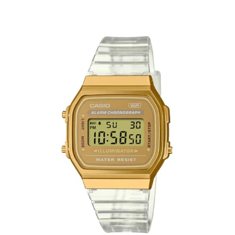Reloj Casio Retro A168XES-1BD unisex Dorado