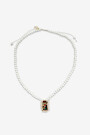 Collar de madera Blanco