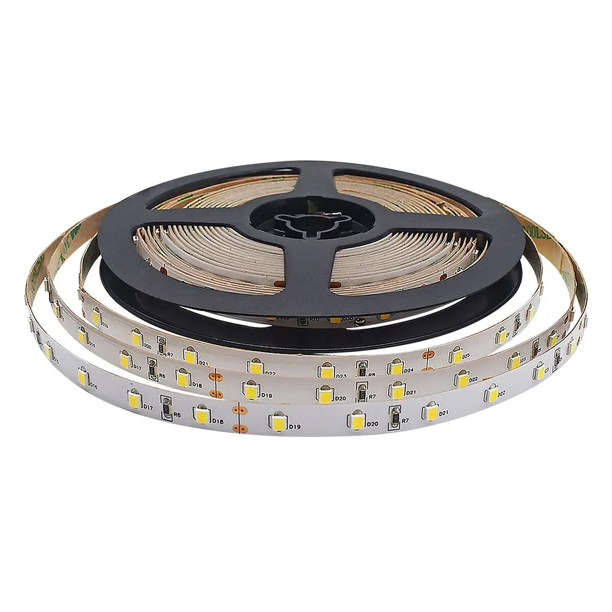 Cinta luz led cálida 5 mts + Transformador rgb 3528 - CALIDO 