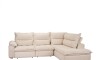 Sillón 5 Cuerpos con Chaise Retráctil y Reclinable - Cesky Beige Izquierdo