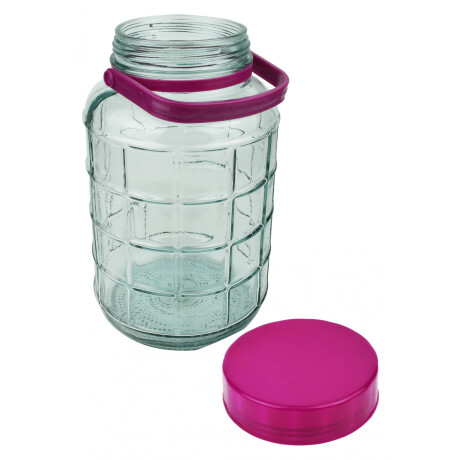 FRASCO VIDRIO 5LT LABRADO CUADROS C/ASA Y TAPA PLASTICO 29X17CM 24791 FRASCO VIDRIO 5LT LABRADO CUADROS C/ASA Y TAPA PLASTICO 29X17CM 24791