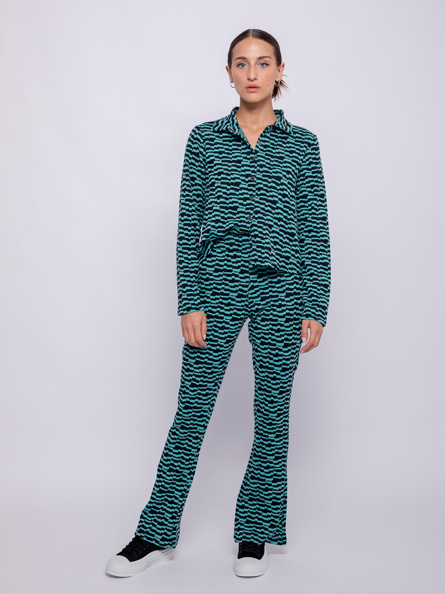 CAMISA ALDANA Verde Grecia