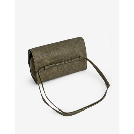 Cartera Formato Sobre Croco Verde Claro