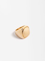 Anillo Maxi Cuadrado dorado