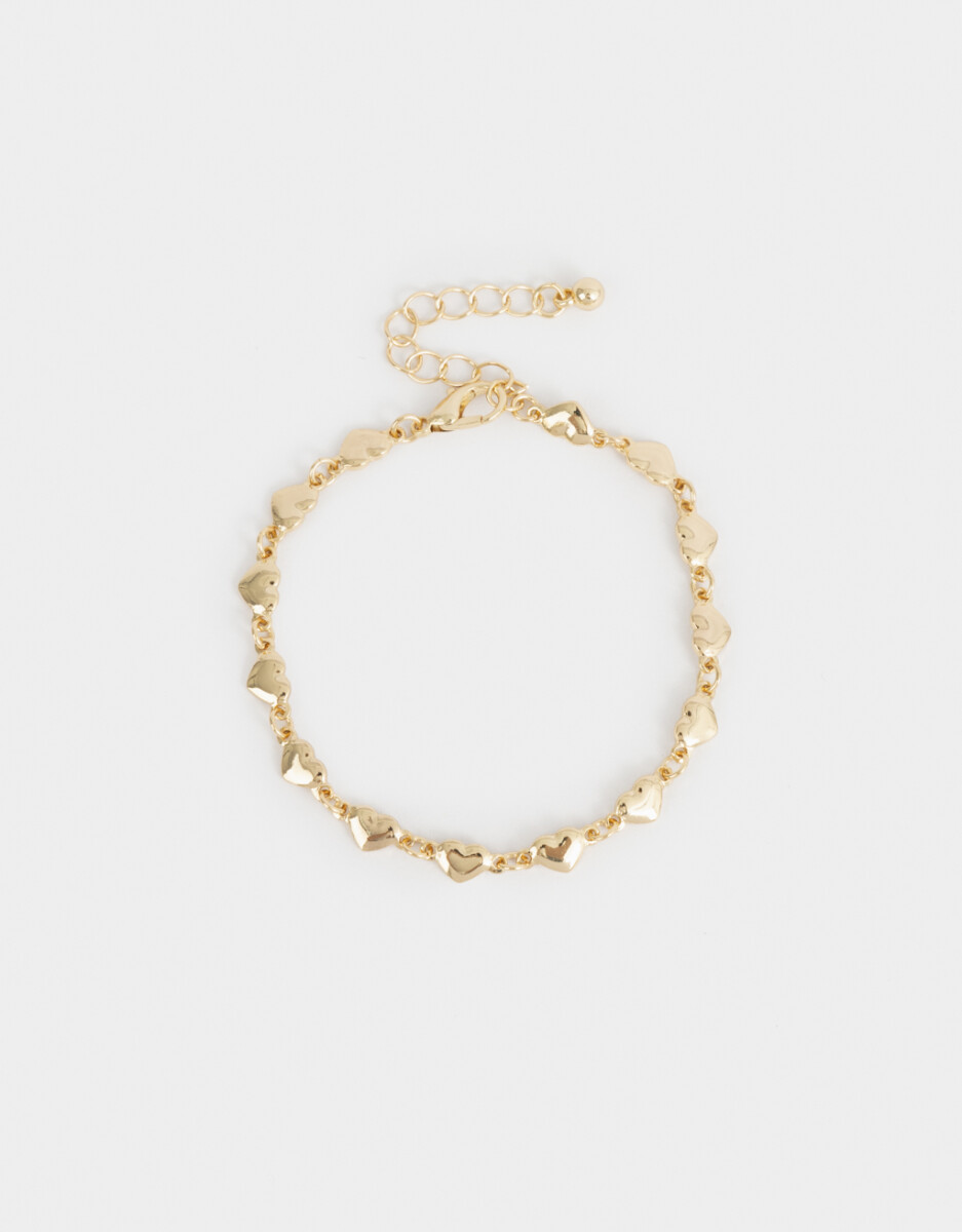 Pulsera Flexible Bañada En Oro 