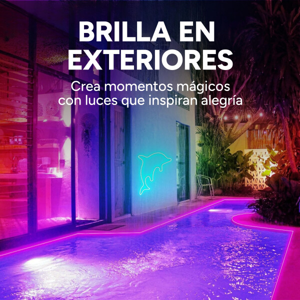 Luz Led Neon Rgb Rollo Cinta Luces Flexible Manguera 5 Metrs Color RGB