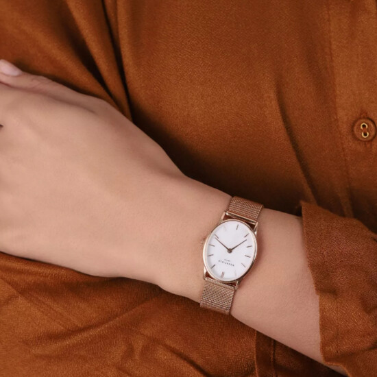 Reloj ROSEFIELD OWRMR-OV12 Oval Acero Oro Rosa 0