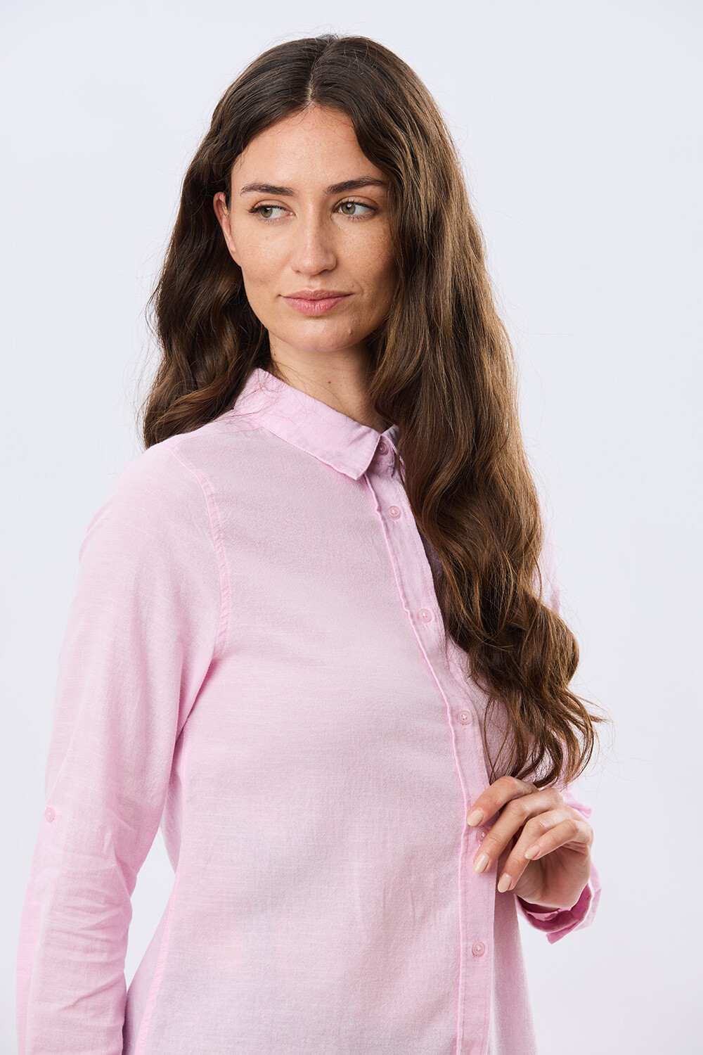 CAMISA LISA DE LINO Rosacla