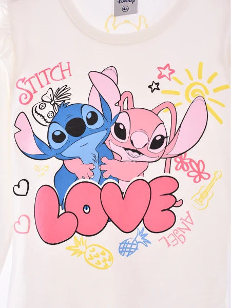 REMERA STITCH ANGEL OFF WHITE