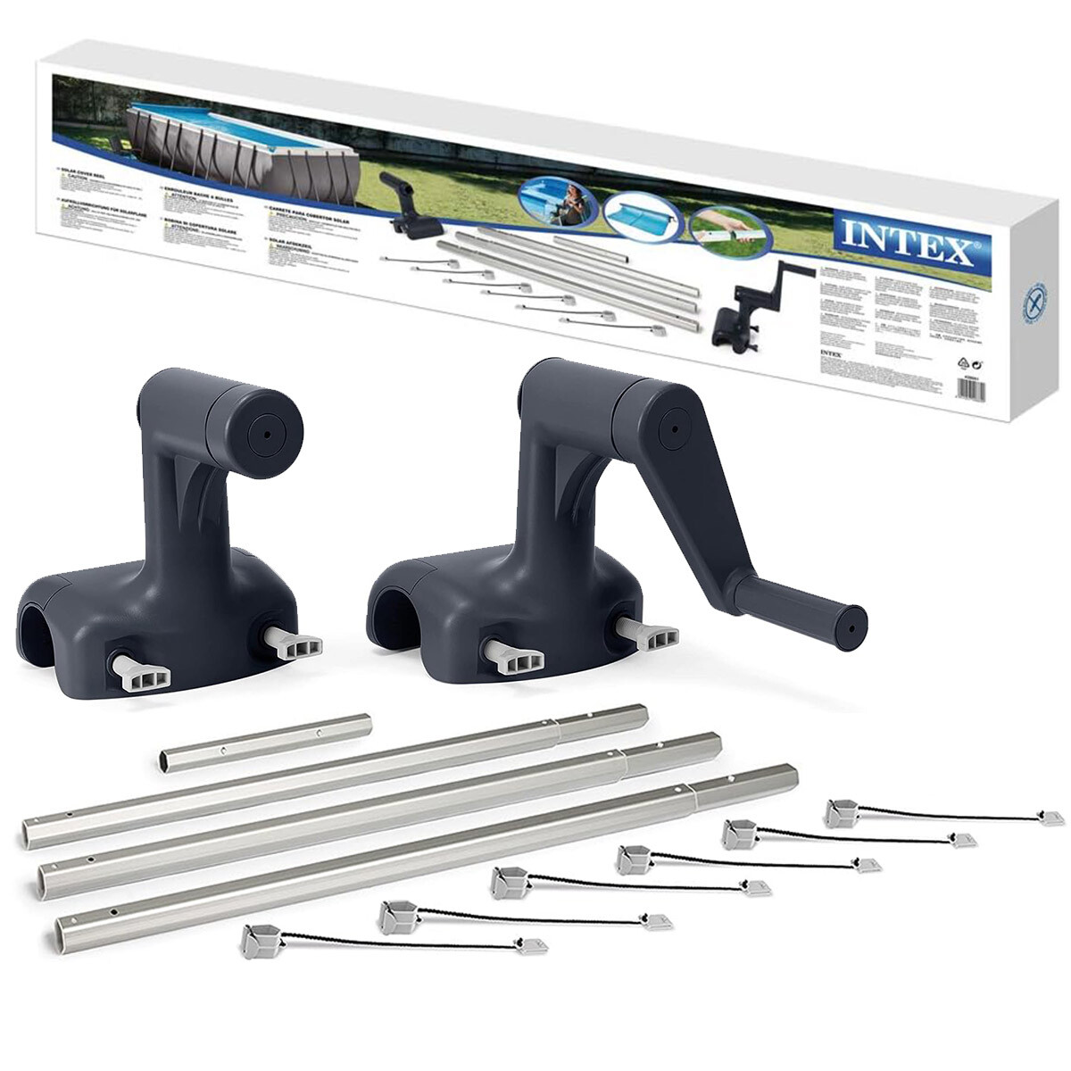 Reel Intex Enrollador Para Cobertor Solar Piscina 