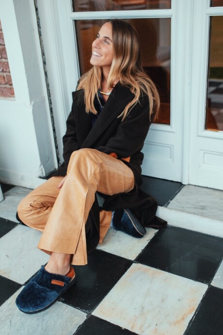 Leather Jeans Beige