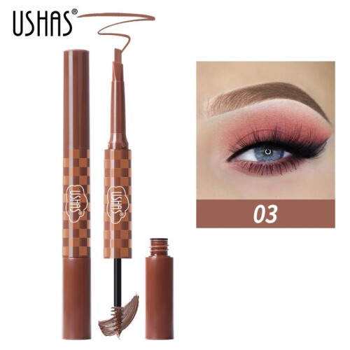 Ushas - Lapiz 2 En 1 Para Cejas - Tono 03 Ushas - Lapiz 2 En 1 Para Cejas - Tono 03