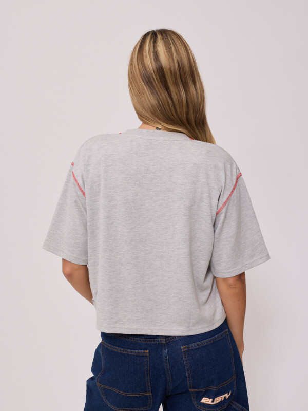 T-SHIRT RUTSU RUSTY Gris Melange