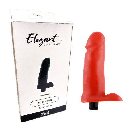 Mini Pene Con Micro Vibro Rojo