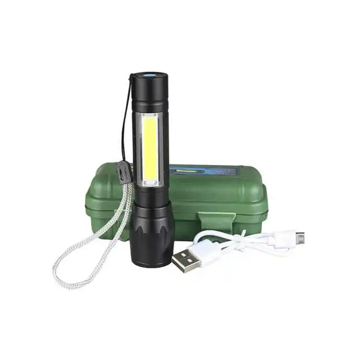 Linterna Con Luz Led Y Estuche 