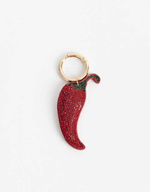 Llavero Strass Llavero Y Bag Charm De Pimiento Strass - Combinacion Bicolor