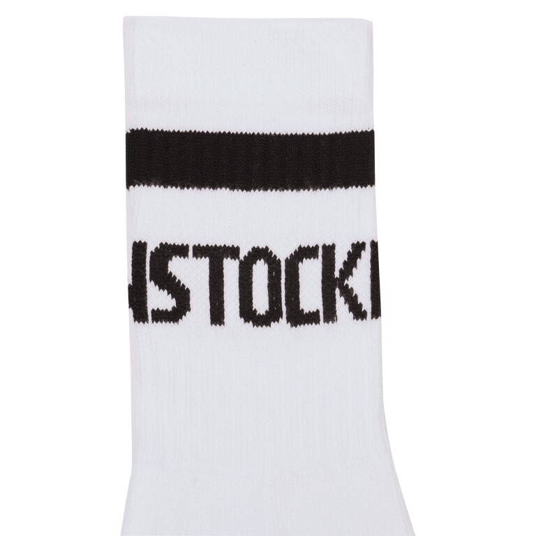 Medias Cotton Crew White+black