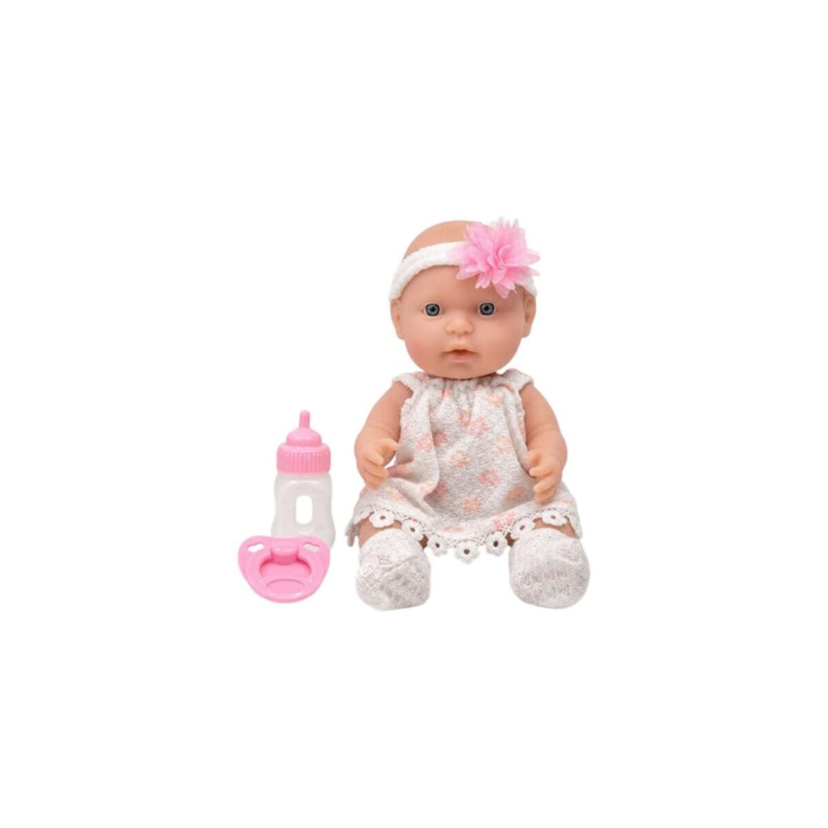 Muñeca bebé de juguete con accesorios - Blanco 