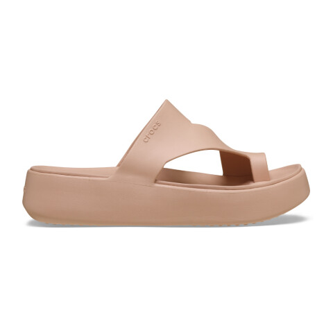Sandalias Crocs Getaway Platform Toe Loop Mujer Pink Caramel