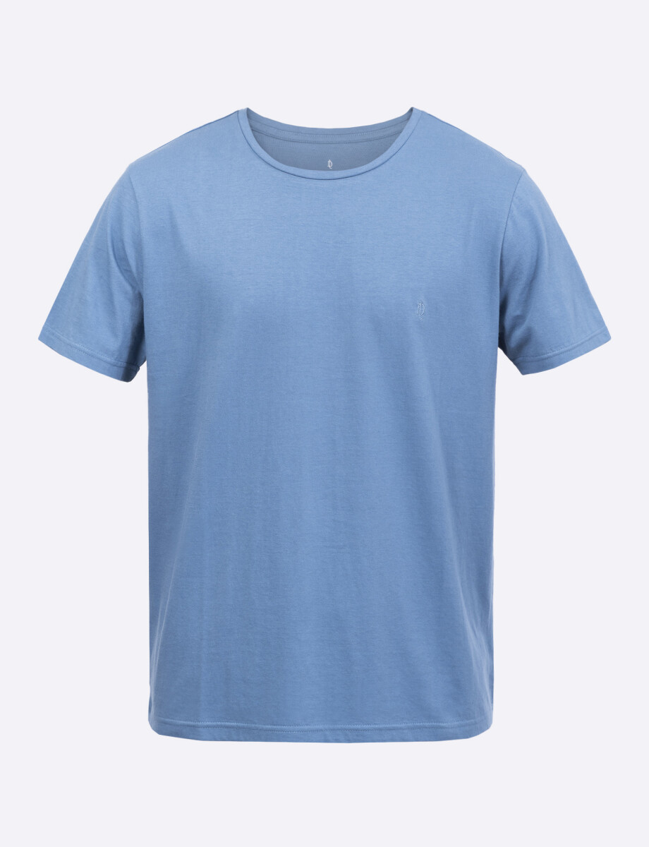 T-shirt sobreteñida azul