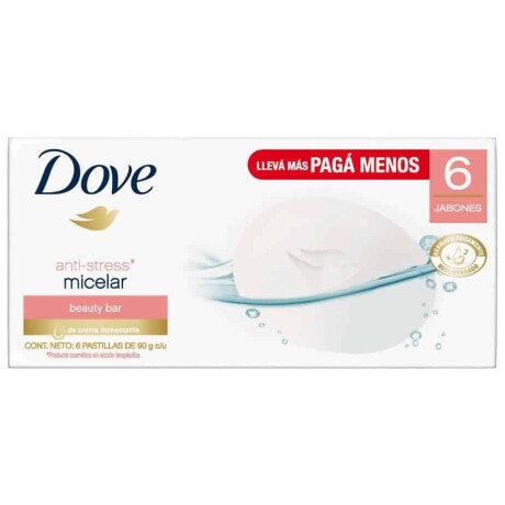 Dove Jabón Agua Micelar X6X90G Dove Jabón Agua Micelar X6X90G