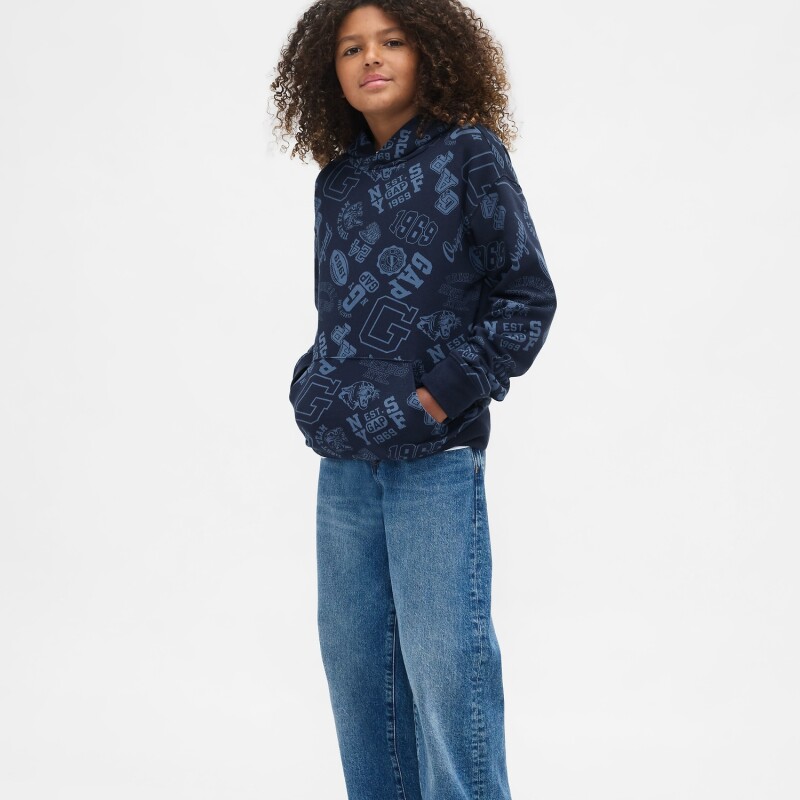 V-FRCH FT FALL LOGO PO - AOP PRINT TAPESTRY NAVY