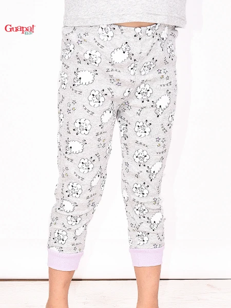 PIJAMA PANTALON PUÑO LILA