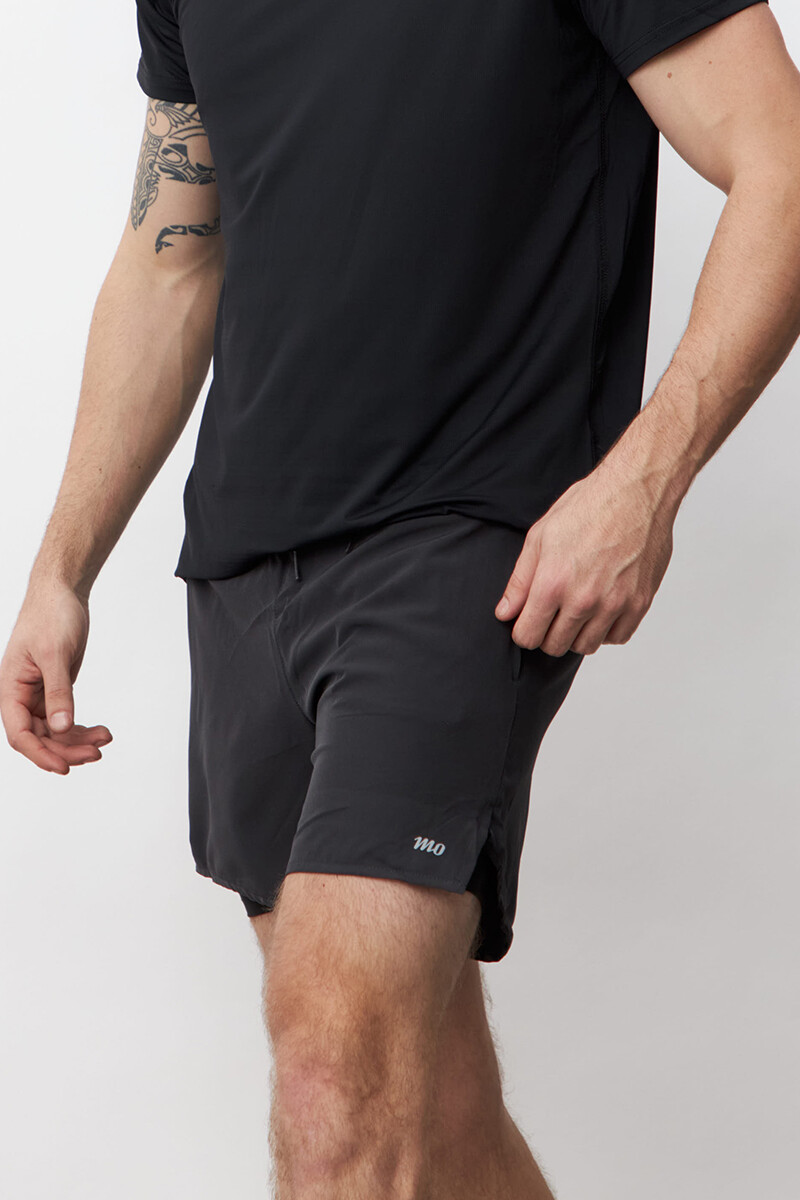 Short deportivo con calza - Gris 