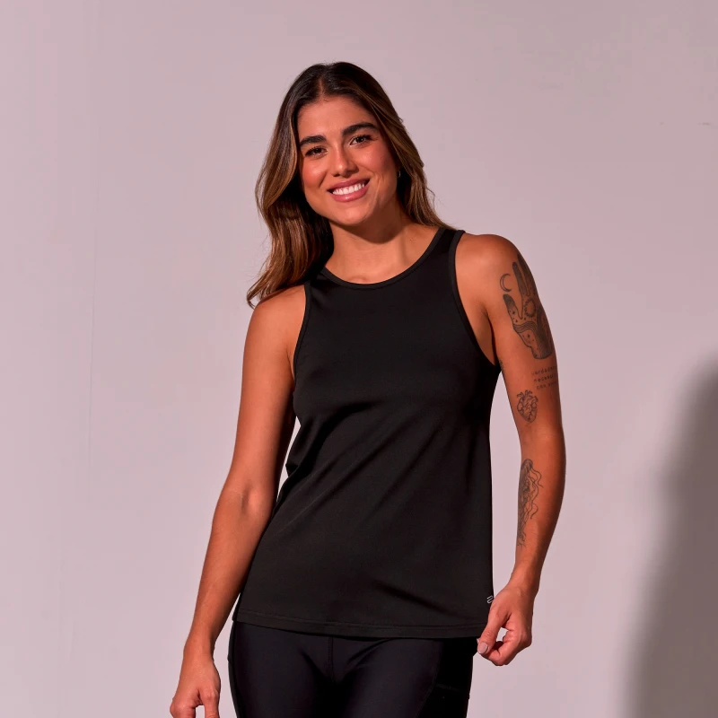 Remera Tank Top Gina de Mujer Negro
