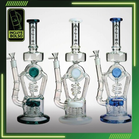 BONG ALIEN SUPER RECICLADOR 37CM DE ALTO - AL57 BONG ALIEN SUPER RECICLADOR 37CM DE ALTO - AL57