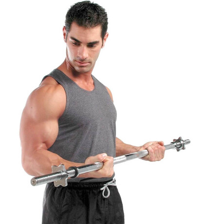Set Barra Maciza 1.50m +30kg Discos Pesas Gimnasio 6x5KG