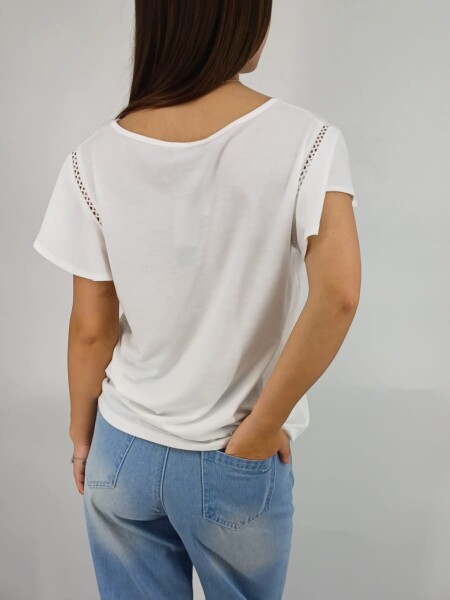 T-SHIRT WANNA 2428 BLANCO