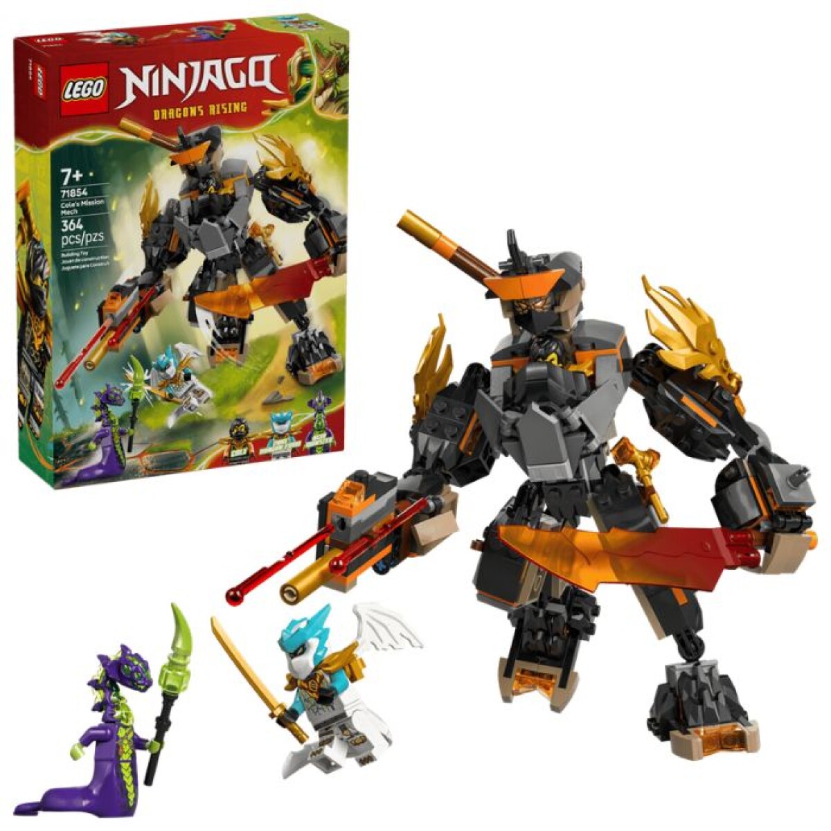 Lego® Ninjago® Mech De Misión De Cole Y Zane Dragón 71854 