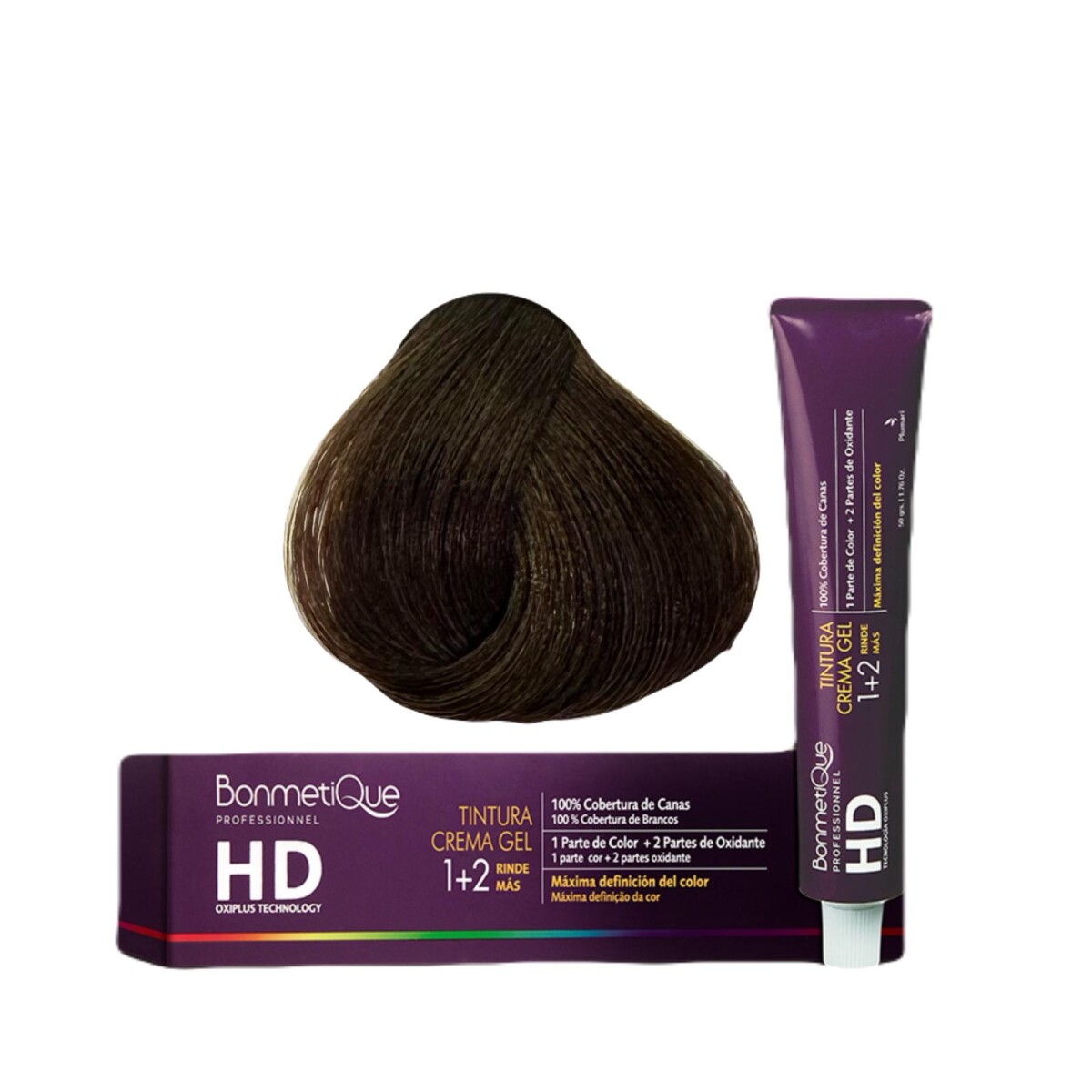 Bonmetique Tinta HD Professional 100gr - N°7.47 Chocolate Claro 