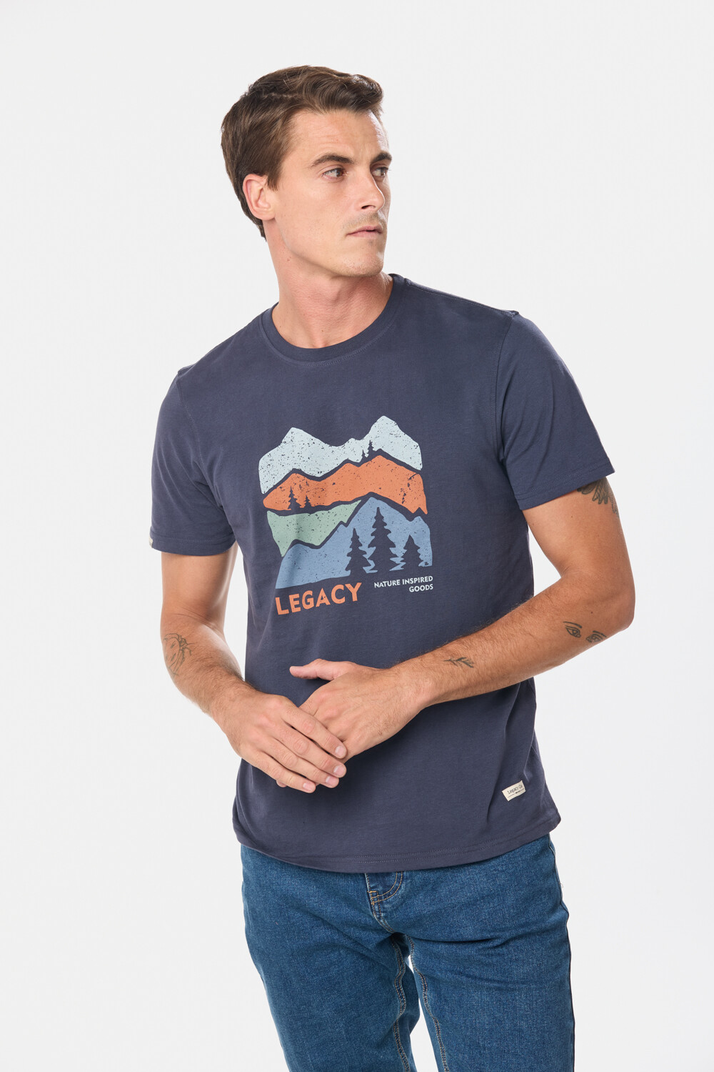 REMERA ESTAMPADA Azul