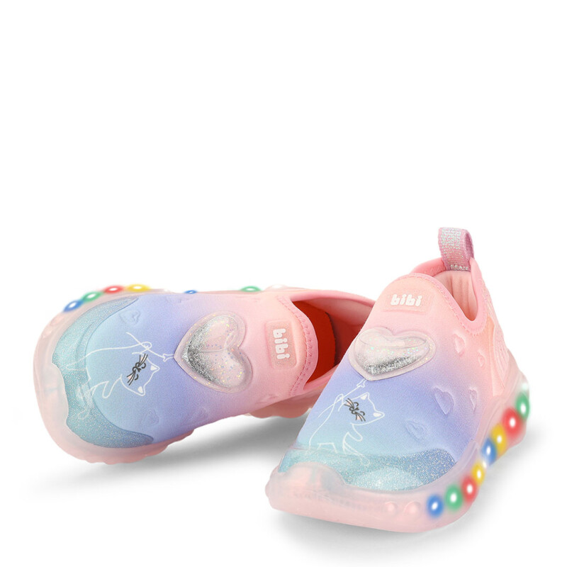 Championes de Niña Bibi Roller Celebretion C/Luces Rosado - Lila