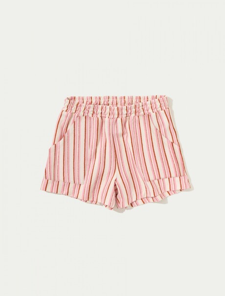 SHORT CON BOLSILLOS ROSADO